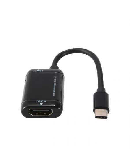 D2 - Adaptateur USB-C M/HDMI F HDMI2.0 4K/60Hz 18Gbit/s 0.15m blanc