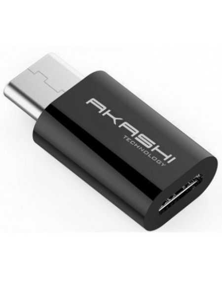 ADAPTATEUR MIVRO USB NOIR TYPE C AKASHI (ALTADPTCMUSBBLK)