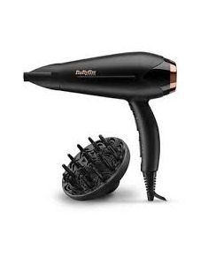 BABYLISS Sèche Cheveux 2200W diffuseur, noir/rose