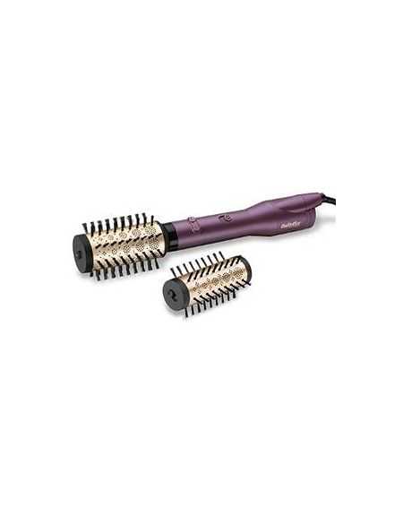 brosse soufflante rotative, 650W + 2 accessoires dorée/violette