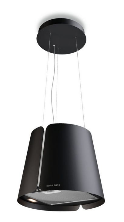 Hotte décorative îlot FABER BEAT 430 NOIR MAT 
