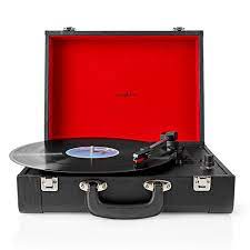 PLATINE VINYLE BT NOIR/ROUGE