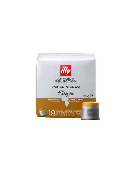 ILLY CAFE CAPS. IPSO HOME ARABICA SEL. ÉTHIOPIE / x 18