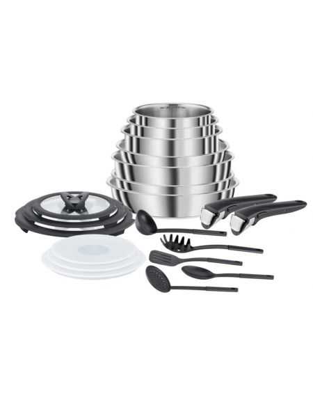 SET INOX BATTERIE DE CUISINE 20 PIECES