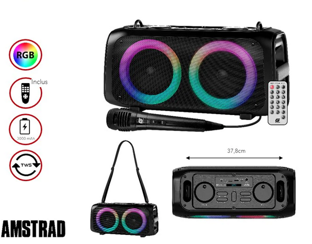 ENCEINT SONO MOBILE 300W BLTH