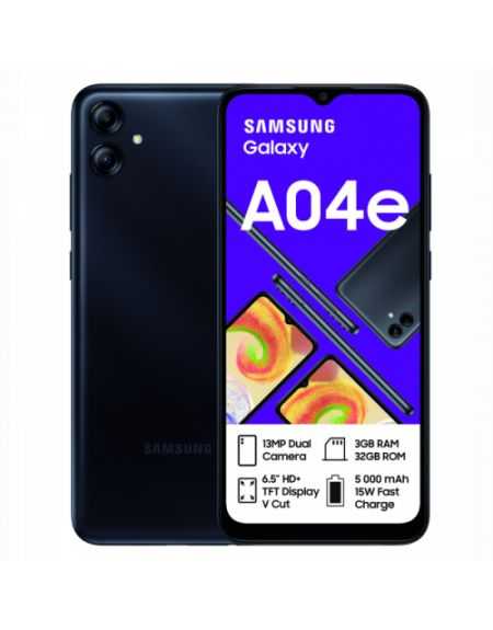 SAMSUNG Galaxy A04e (A042F) 3/32Go 4G DS 6,5 HD+ Octa Andr12 • Noir