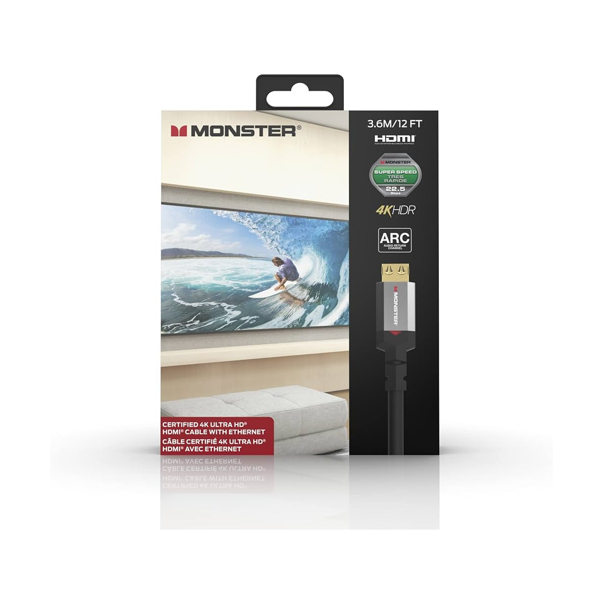 MONSTER CABLE HDMI ESSENTIAL 4K 3M6 