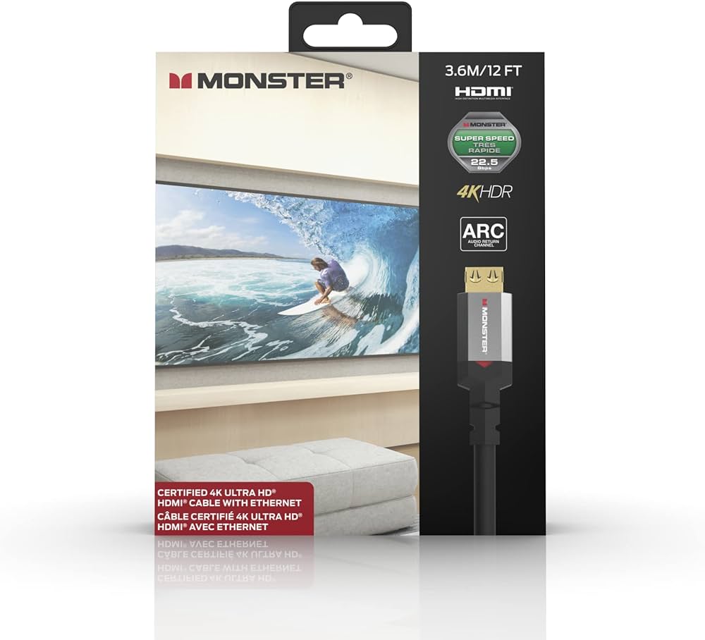 MONSTER CABLE HDMI ESSENTIAL 4K 3M6 