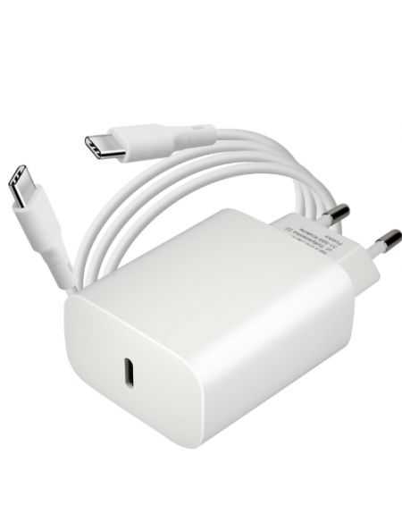 ALIMENTATION FORCELL TC-25WPD USB C , Charge rapide Blanc - Blister