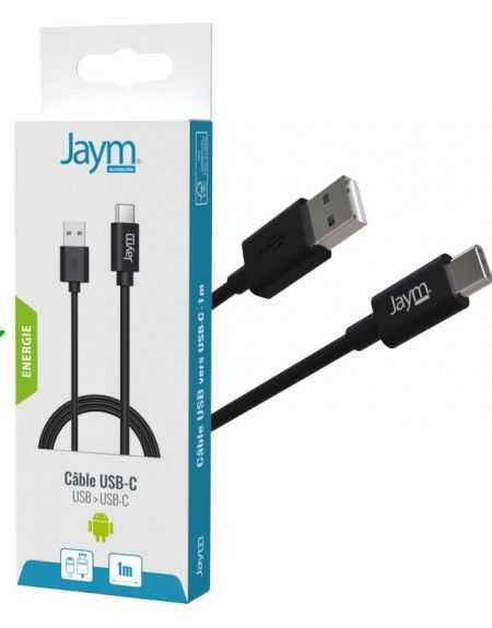 D2 - CABLE CHARGE/SYNC. USB-C (M/M) 1m Noir