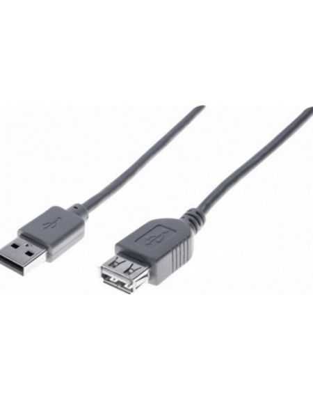 Rallonge USB2.0 Type-A (M/F) Grise1,80m 532413