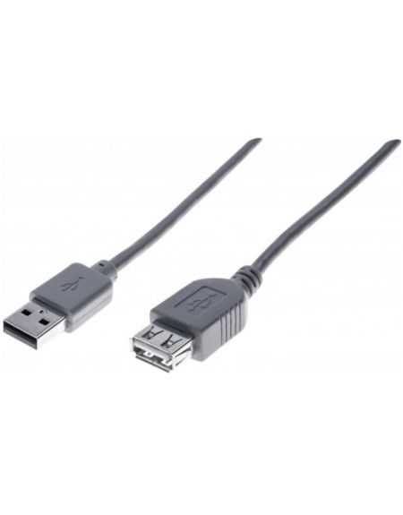 Rallonge USB2.0 Type-A M/F certifiée0,60m 532411 GRISE
