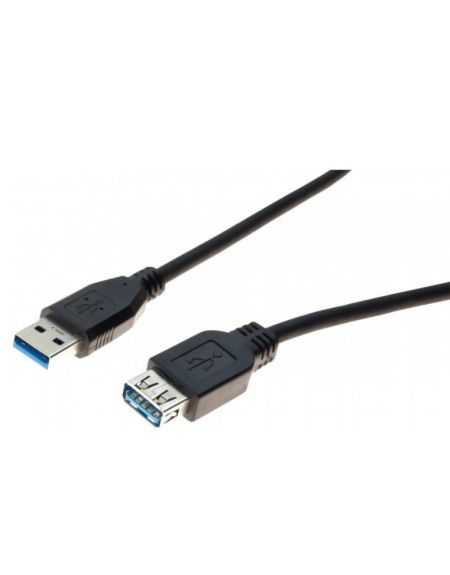  Rallonge USB3.0 Type-A M/F certifiée1,80m 532469 NOIR