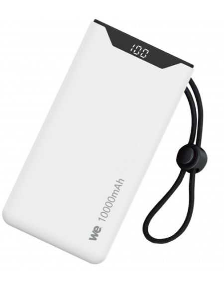 WE Power Bank 5000 mAh BLANC 2 port USB-A+ port USB-C 10.5W