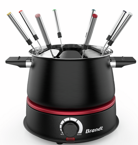 FONDUE 3L 8PERS 1500W NOIR+ROU