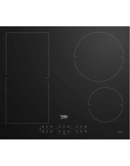 Plaque de cuisson Vitrocéramique 3 foyers Noir - BRANDT - BPV6322B