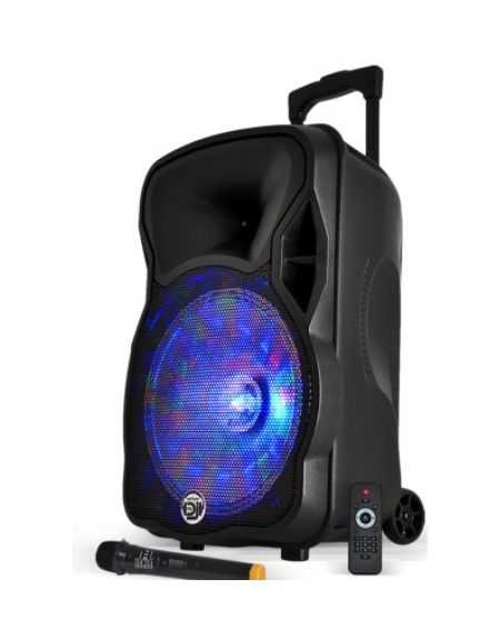 ENCEINTE SONO PORT LED12" 600W