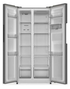 Réfrigérateur américain 444 L dark inox – Total No Frost + Distributeur d’eau – A++/E