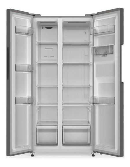 Réfrigérateur américain 444 L dark inox – Total No Frost + Distributeur d’eau – A++/E