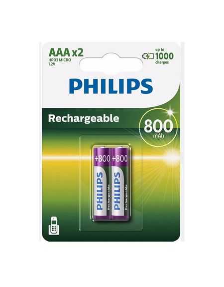 PHILIPS PILE RECHA HR03 800M2P