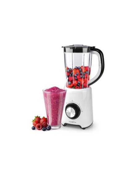 NEDIS BLENDER PLASTIQ 1,5L 800W BLC/NOIR