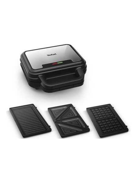 CROQUE GAUFRE ULTRACOMPACT 3 EN 1 700W NOIR