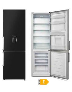 Réfrigérateur combiné 268 L noir – froid statique – A++/E 
