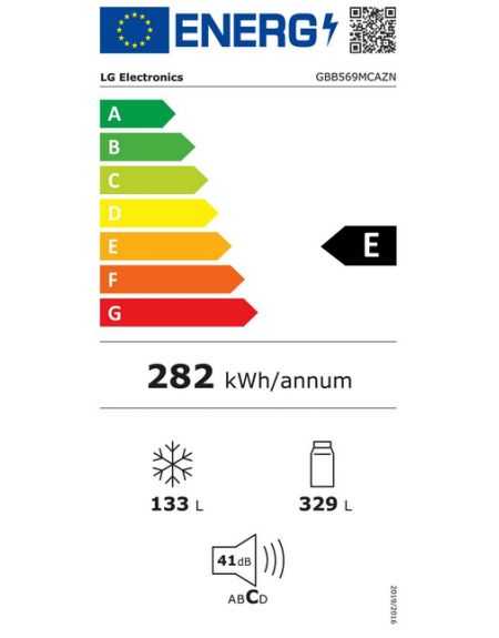 Réfrigérateur combiné 462 L carbone – Total No Frost + Wi‑Fi – A++/E  (Compresseur Garantie 10 ans)