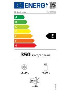 Réfrigérateur américain 635 L carbone – Total No Frost + Distributeur eau & glaçons – A++/E 