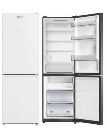 Réfrigérateur combiné 409 L verre blanc – Total No Frost – A++/E Réfrigérateur combiné 409 L verre blanc – Total No Frost – A++/E