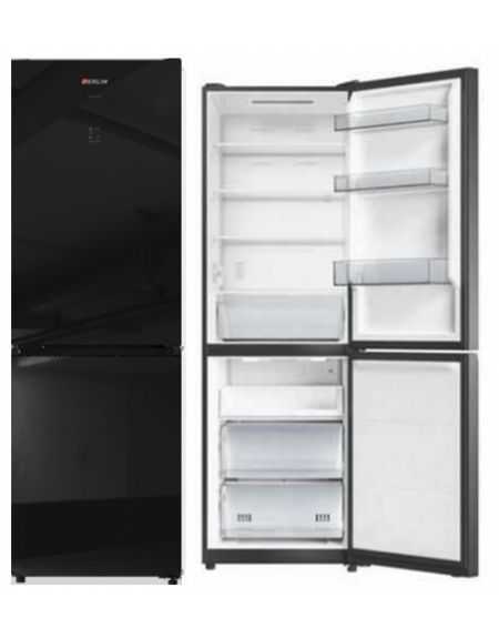 Réfrigérateur combiné 409 L verre noir – Total No Frost – A++/E Réfrigérateur combiné 409 L verre noir – Total No Frost – A++/E