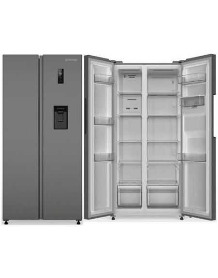 Réfrigérateur américain 444 L dark inox – Total No Frost + Distributeur d’eau – A++/E Réfrigérateur américain 444 L dark inox – Total No Frost + Distributeur d’eau – A++/E