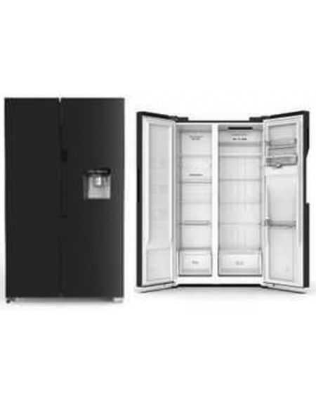 Réfrigérateur américain 410 L noir – Total No Frost + Distributeur d’eau – A++/E Réfrigérateur américain 410 L noir – Total No Frost + Distributeur d’eau – A++/E
