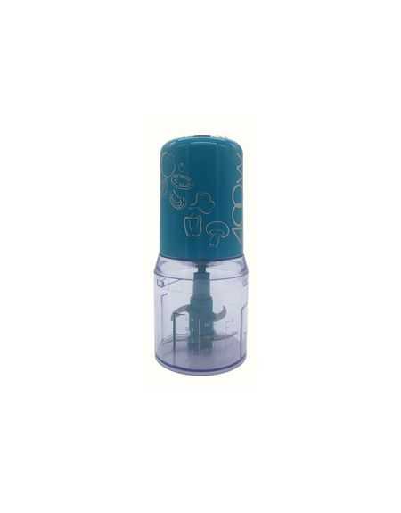 Mini hachoir 500 millilitres 400 watts bleu