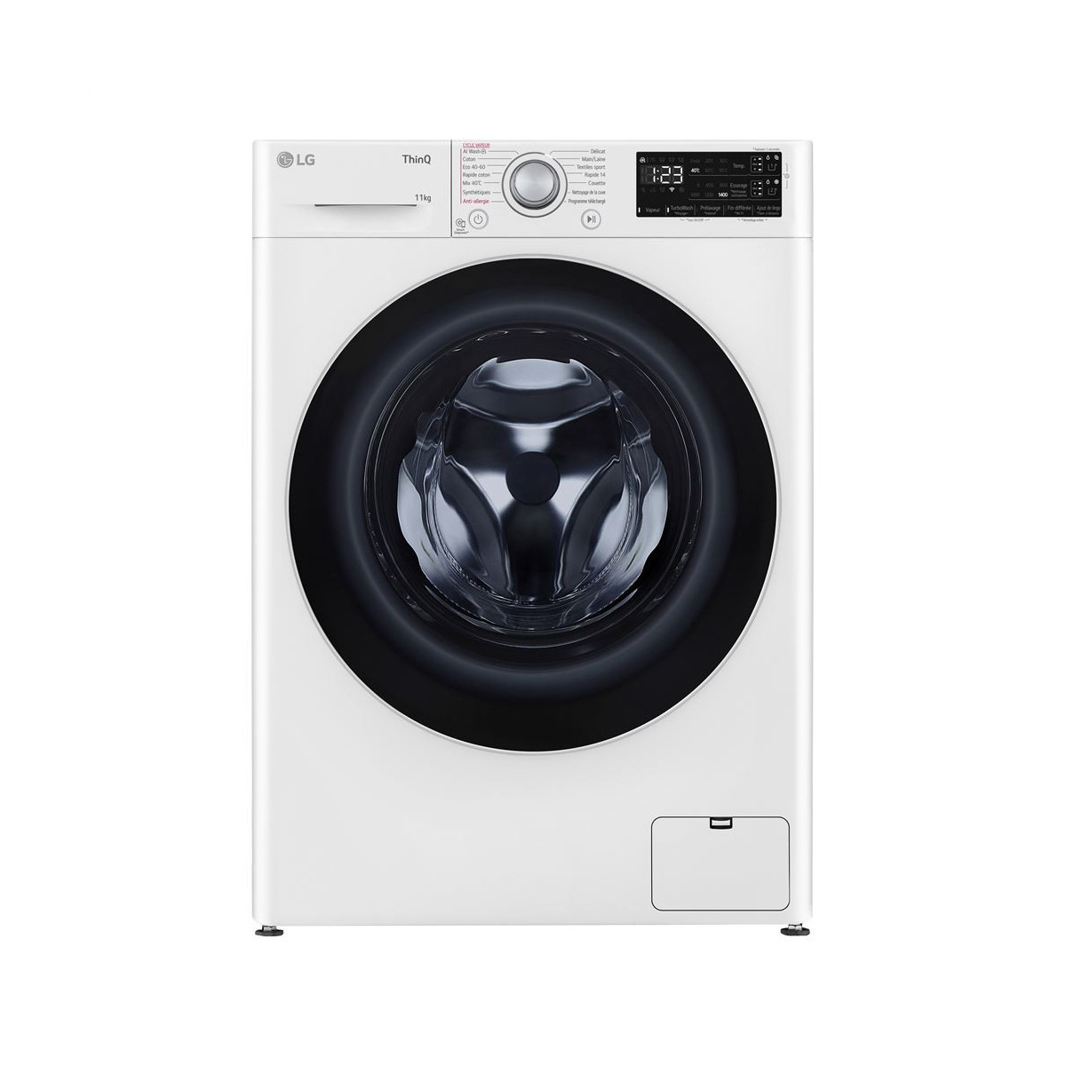 Lave-linge frontal 11 kg 1400 tours/min AI Direct Drive vapeur Classe A+++/A