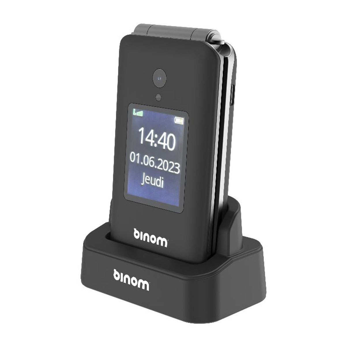 Smartphone Binom X3 Clapet Senior 4G Noir