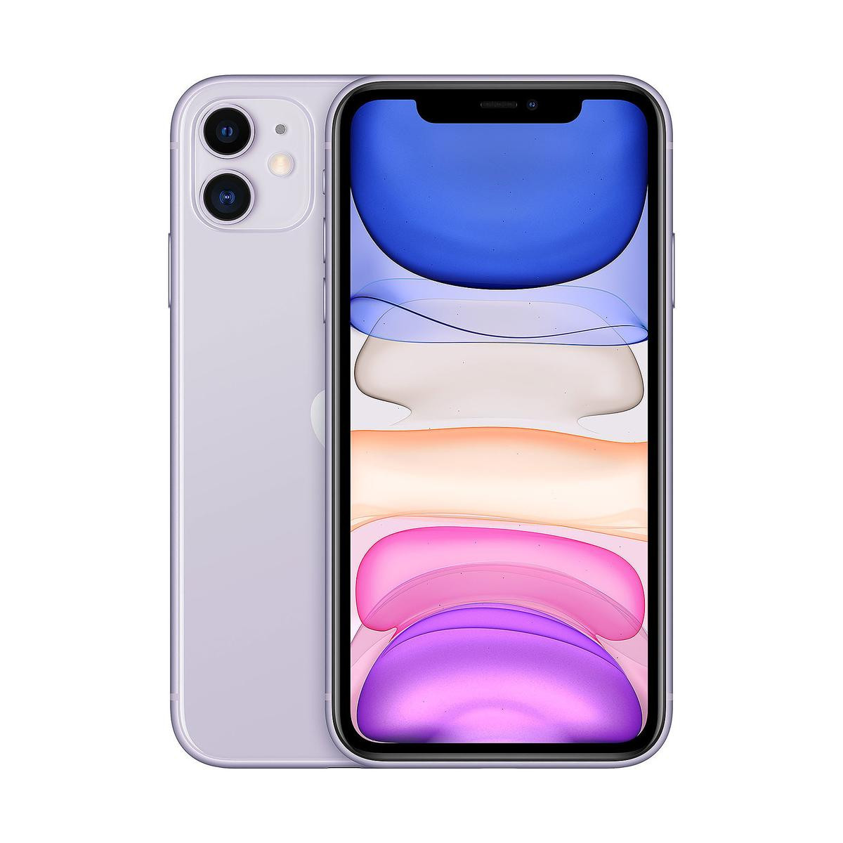 Smartphone iPhone 11 64Go Violet ReconditionnÃ© Grade AB +AirPods 2 ReconditionnÃ© Bundle