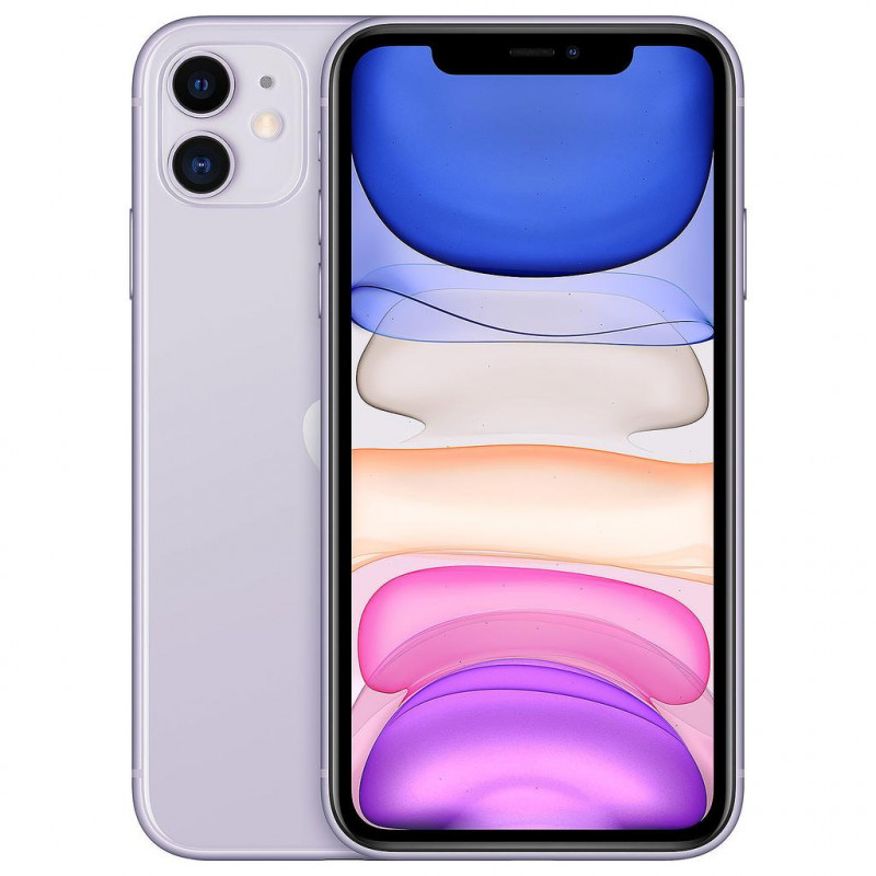Smartphone iPhone 11 64Go Violet ReconditionnÃ© Grade AB +AirPods 2 ReconditionnÃ© Bundle