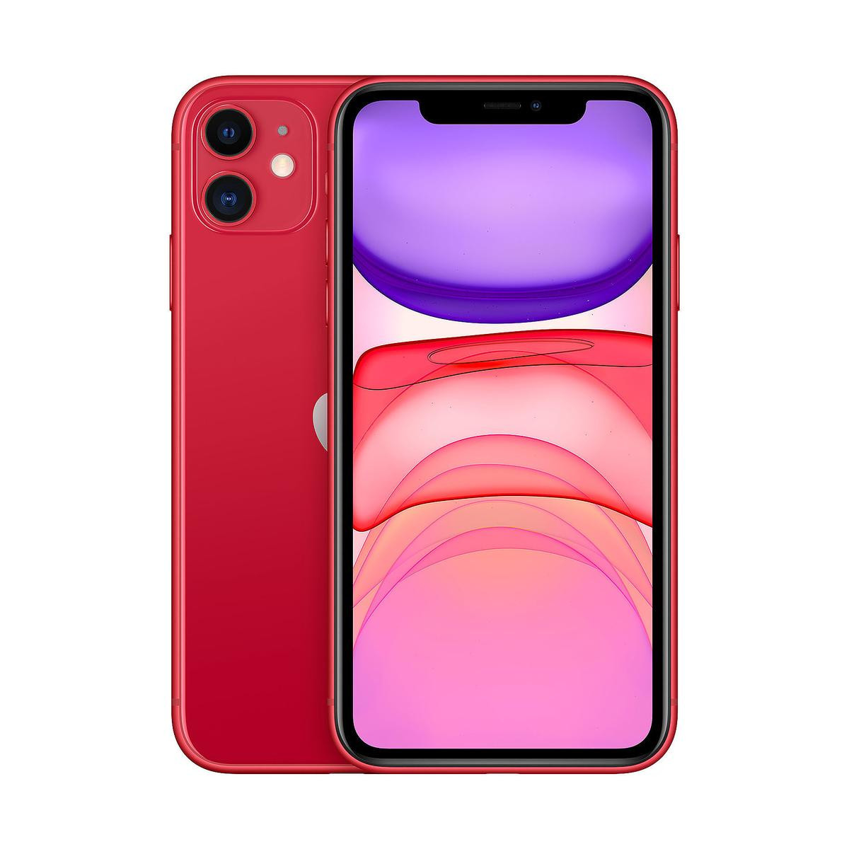 Smartphone iPhone 11 64Go Rouge ReconditionnÃ© Grade AB +AirPods 2 ReconditionnÃ© Bundle