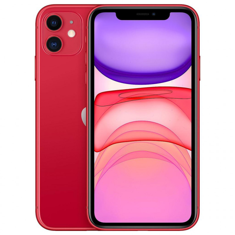 Smartphone iPhone 11 64Go Rouge ReconditionnÃ© Grade AB +AirPods 2 ReconditionnÃ© Bundle
