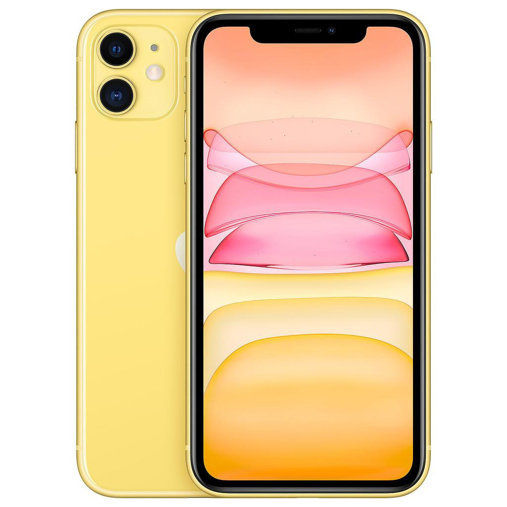 Smartphone iPhone 11 64Go Jaune ReconditionnÃ© Grade AB +AirPods 2 ReconditionnÃ© Bundle